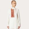 Valentino Embroidered Cady Couture Top | Shirts And Tops