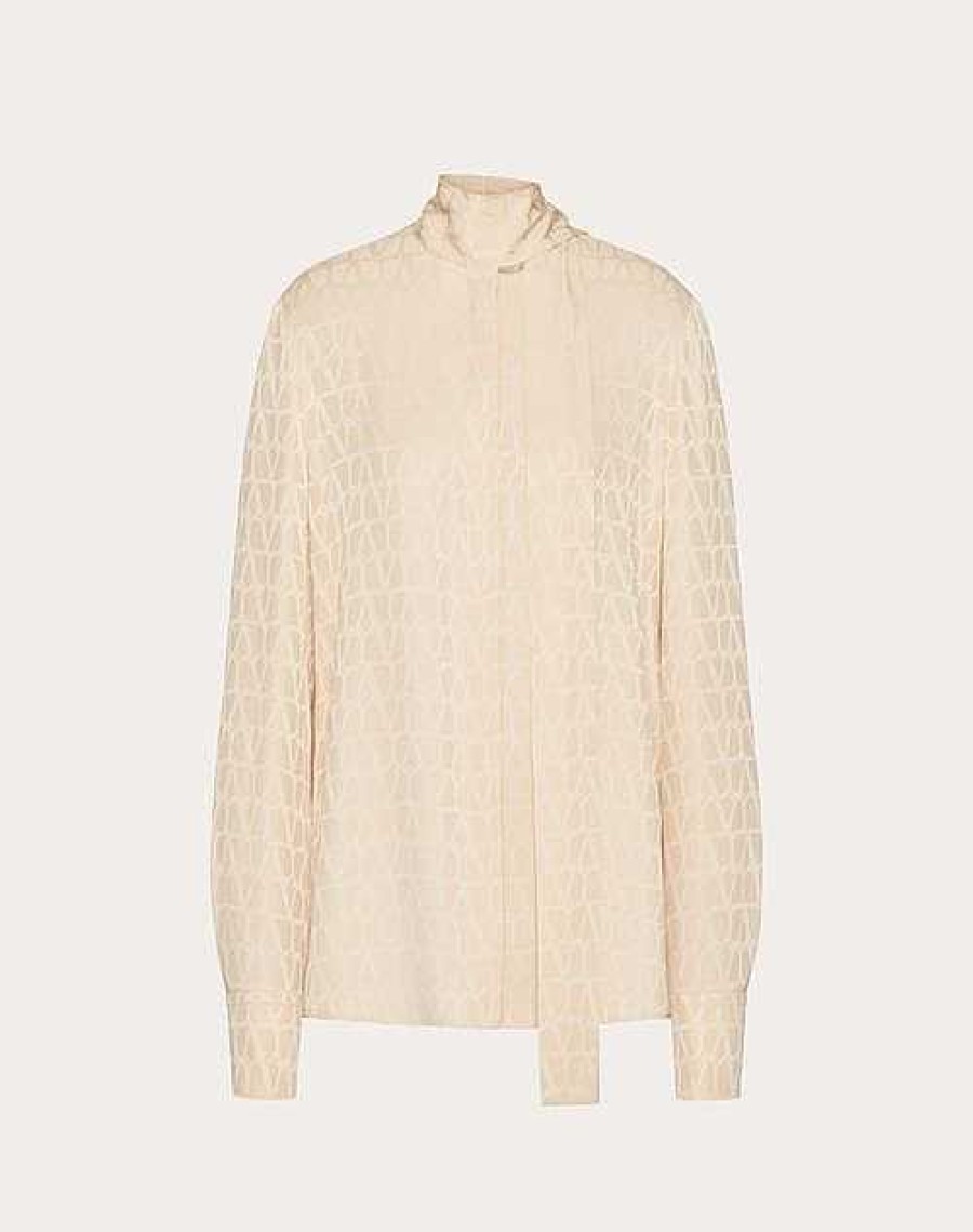 Valentino Toile Iconographe Silk Jacquard Blouse | Shirts And Tops