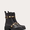 Valentino Roman Stud Calfskin Combat Boot 40Mm | Boots