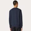 Valentino Technical Cotton Crewneck Sweatshirt With Rubberized V Detail | T-Shirts And Sweatshirts