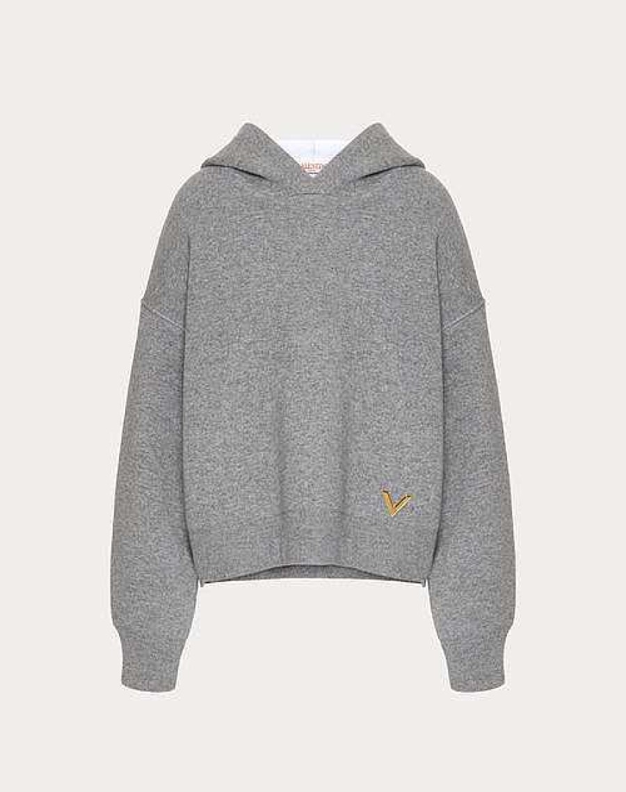 Valentino Wool And Stretched Viscose Sweater | Knitwear