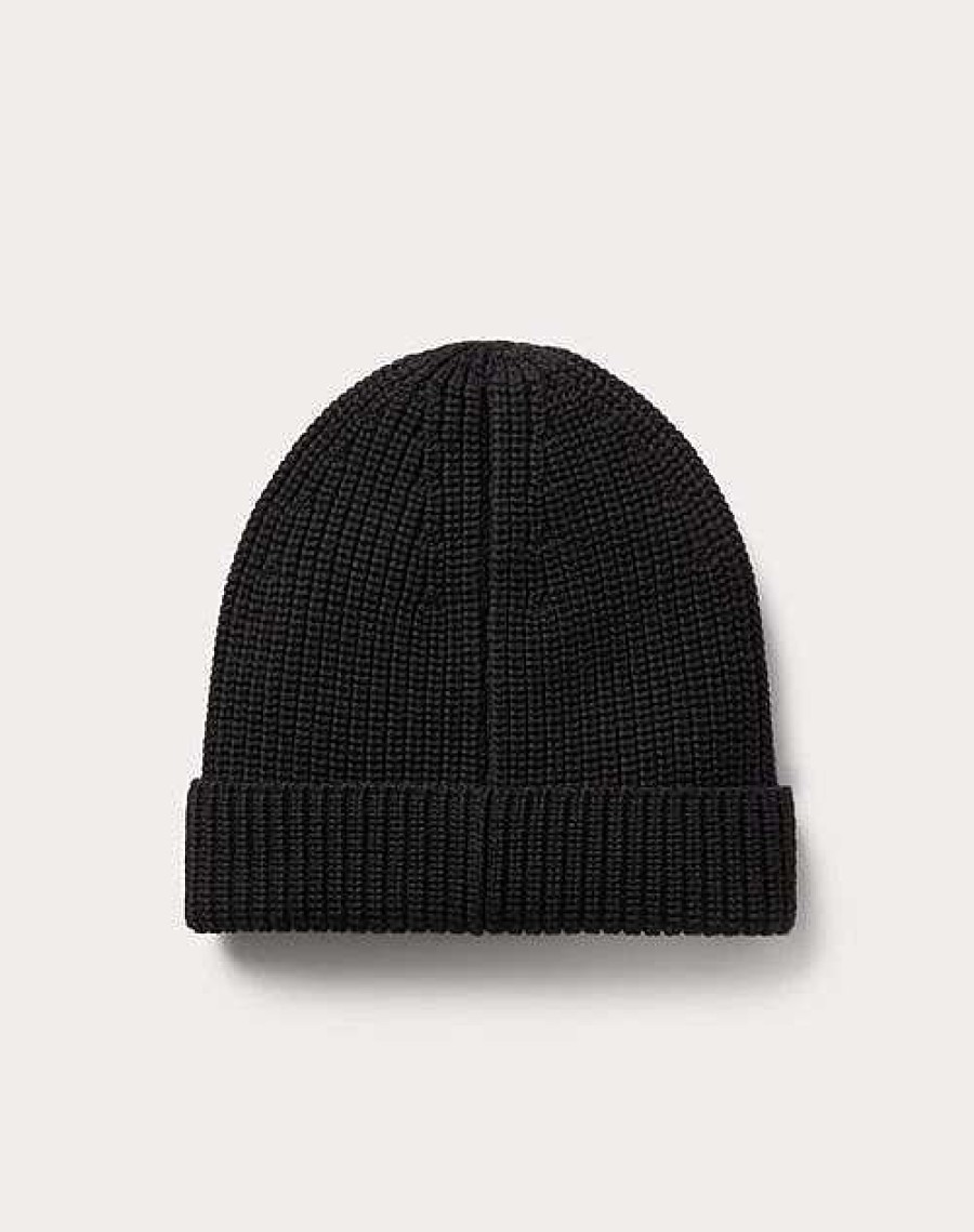 Valentino Vlogo Signature Wool Beanie | Hats And Gloves