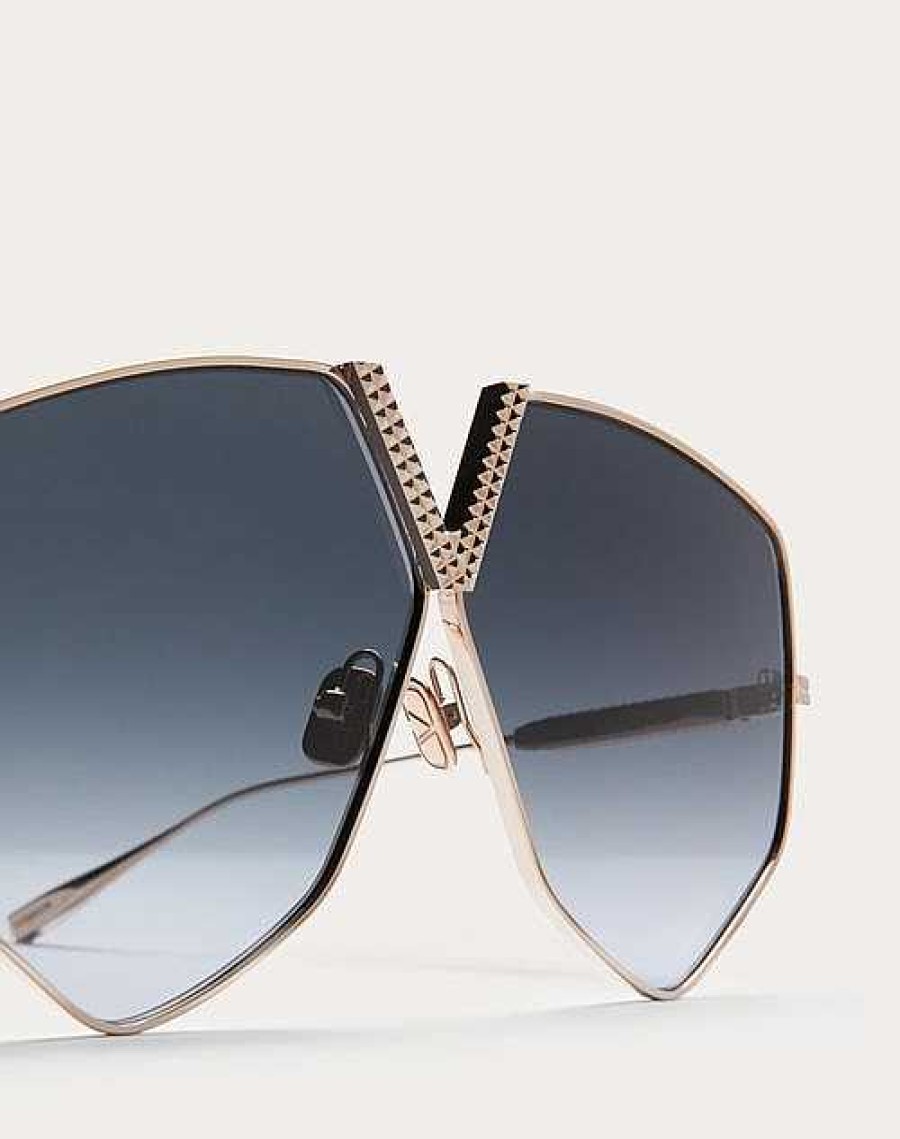 Valentino V - Hexagon Oversized Titanium Aviator Frame | Eyewear