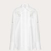 Valentino Embroidered Cotton Popeline Shirt | Shirts And Tops