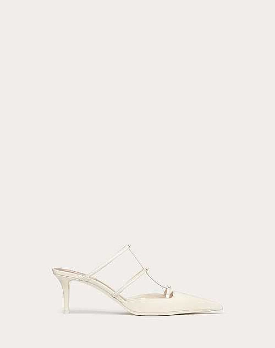 Valentino Rockstud Wispy Calfskin Mule 60Mm | Pumps