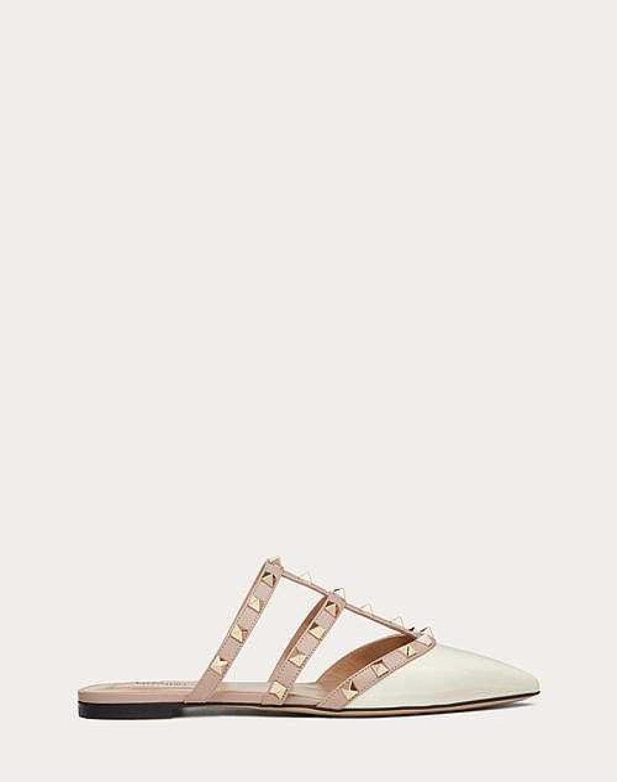 Valentino Rockstud Patent-Leather Mule | Ballerinas