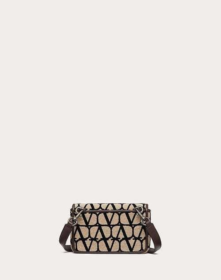 Valentino Toile Iconographe Shoulder Strap Pouch With Leather Details | Shoulder Bags