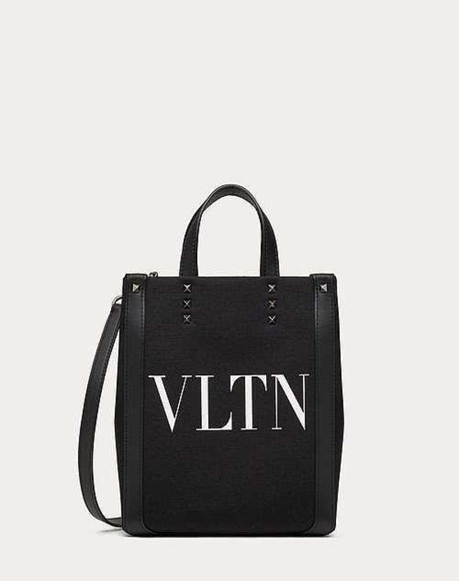 Valentino Vltn Ecolab Mini Canvas Shopper | Totes