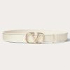 Valentino Valentino Garavani Leather Toile Iconographe Calfskin Belt 30 Mm | Belts