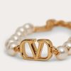 Valentino Vlogo Signature Bracelet With Pearls | Jewelry