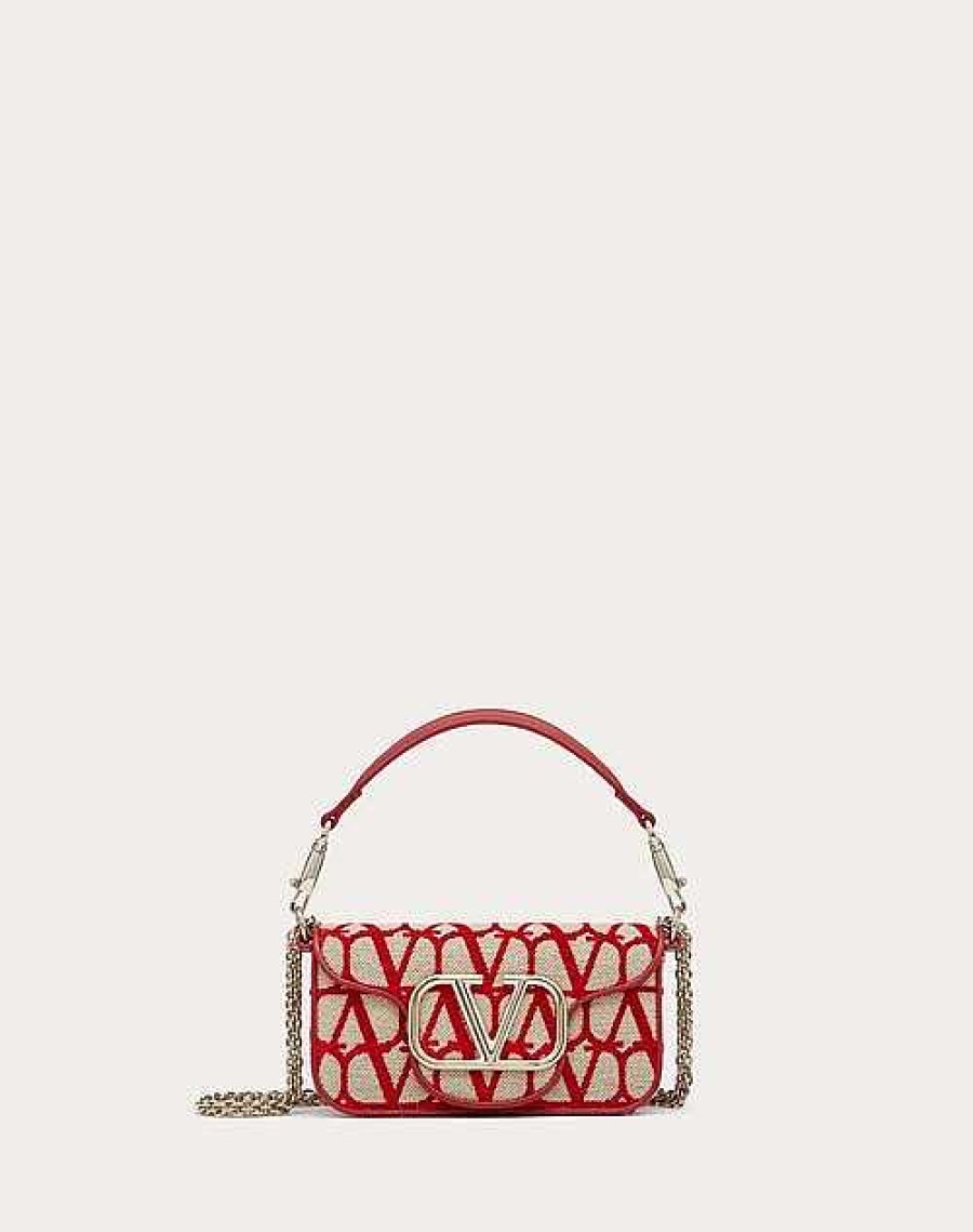 Valentino Small Valentino Garavani Loco Toile Iconographe Shoulder Bag | Shoulder Bags