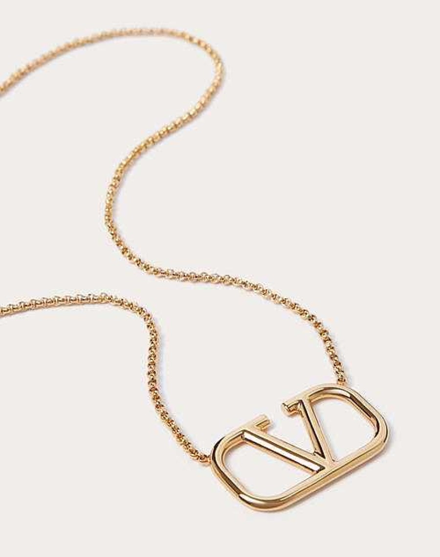 Valentino Vlogo Signature Metal Necklace | Jewelry