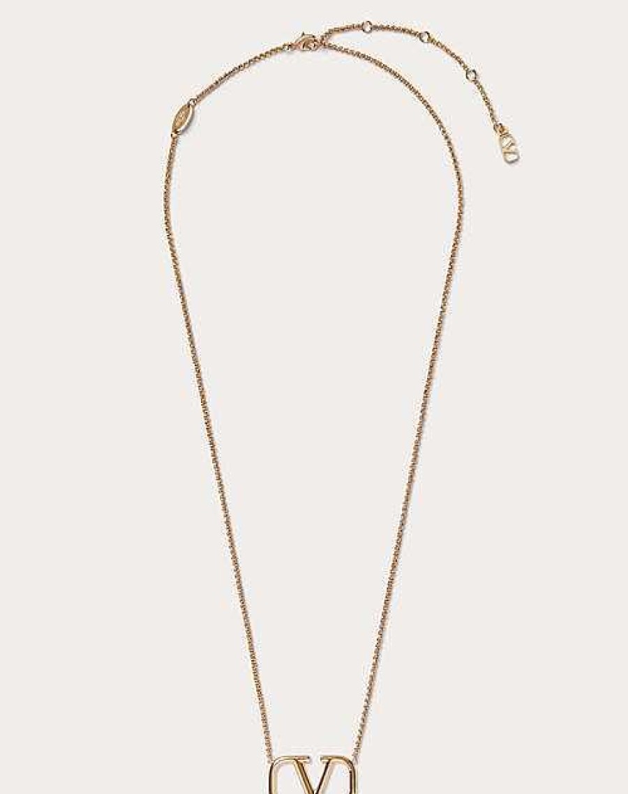 Valentino Vlogo Signature Metal Necklace | Jewelry