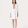 Valentino Embroidered Compact Popeline Short Dress | Dresses