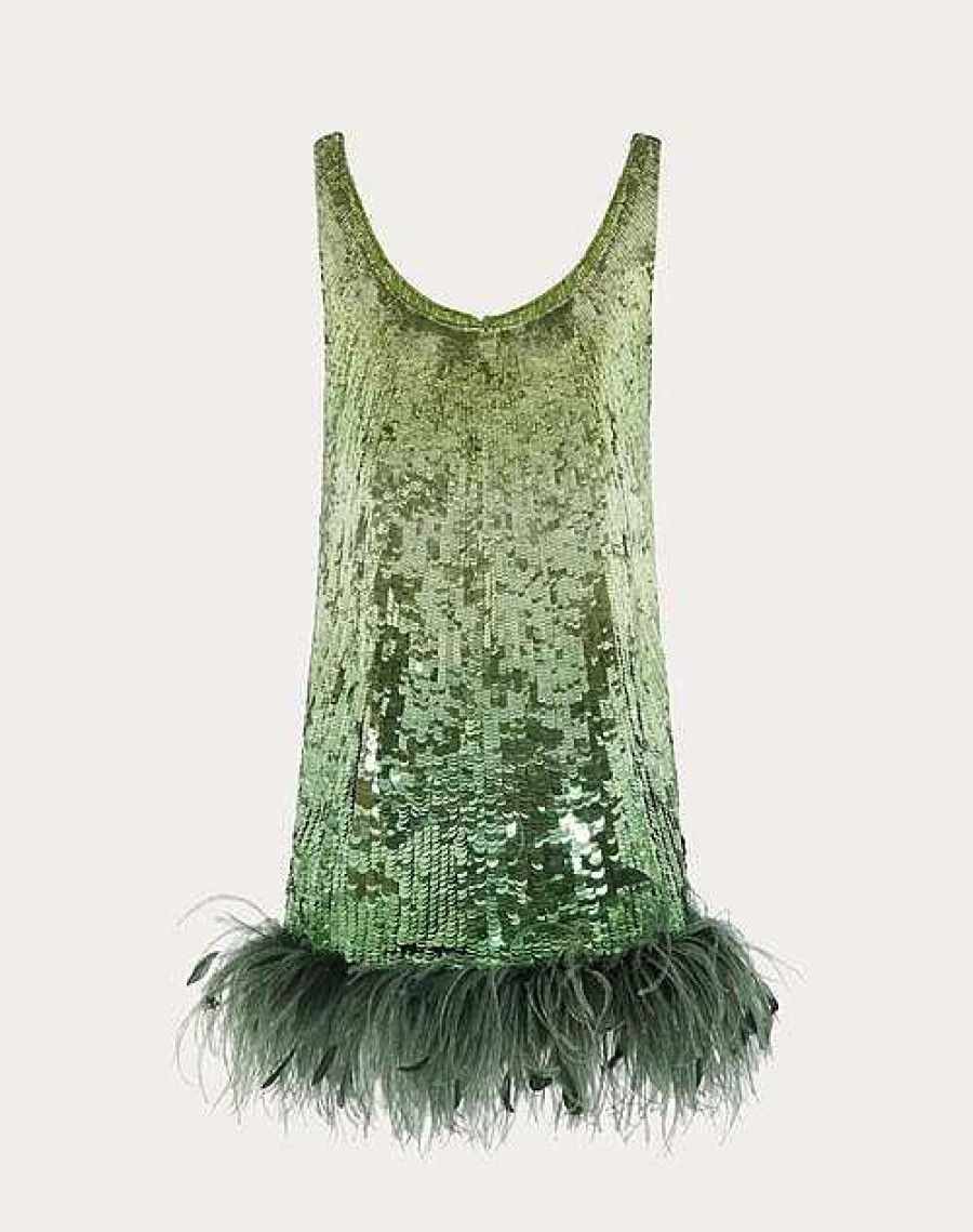 Valentino Tulle Illusione Embroidered Dress | Dresses