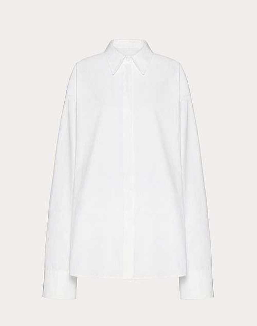 Valentino Compact Popeline Blouse | Shirts And Tops