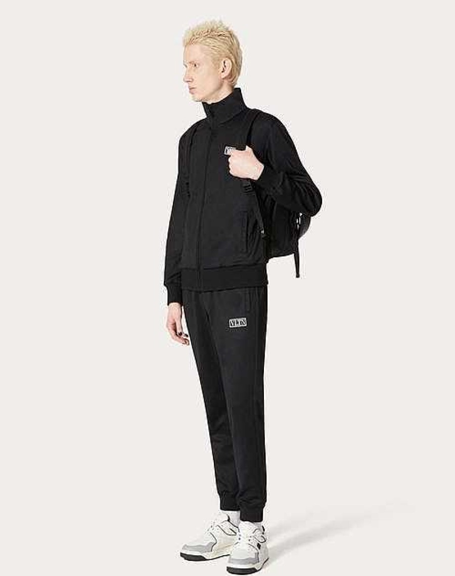 Valentino Technical Cotton Vltn Tag Pants | Activewear