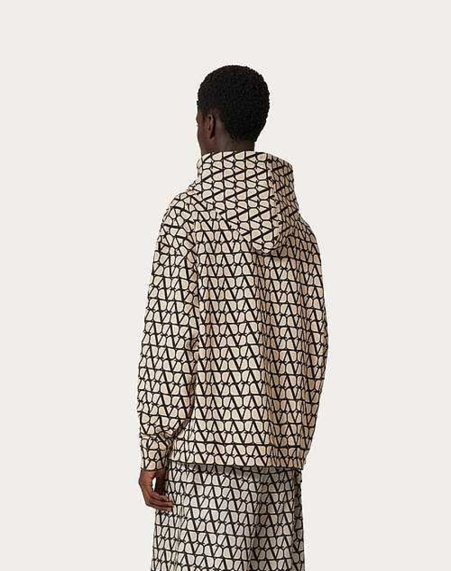 Valentino Cotton Hooded Sweatshirt With Toile Iconographe Print | T-Shirts And Sweatshirts