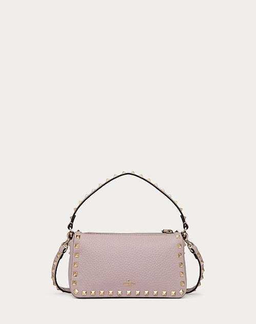 Valentino Small Rockstud Grainy Calfskin Crossbody Bag | Shoulder Bags