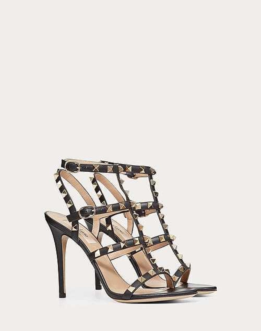 Valentino Rockstud Calf Ankle Strap Sandal 100 Mm | Sandals