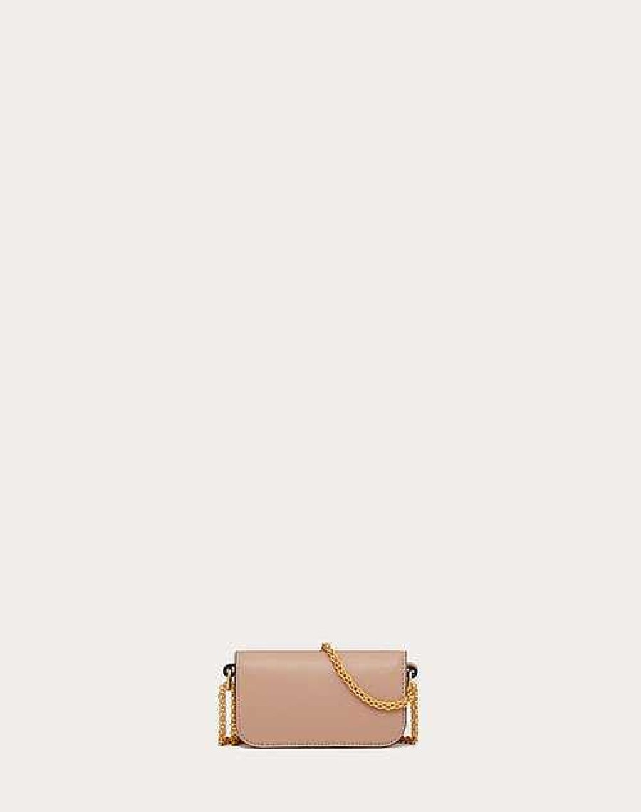 Valentino Valentino Garavani Loco Micro Bag In Calfskin Leather With Chain | Shoulder Bags