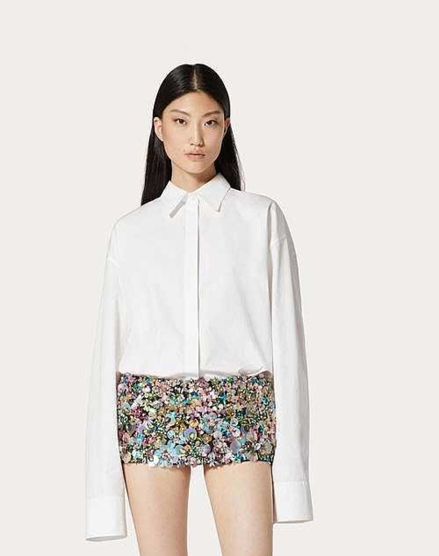 Valentino Compact Popeline Blouse | Shirts And Tops