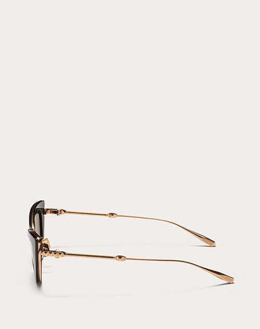 Valentino Viii - Cat-Eye Titanium And Acetate Stud Frame | Eyewear