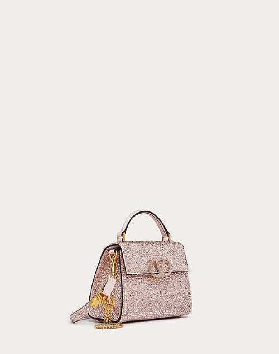 Valentino Vsling Mini Handbag With Sparkling Embroidery | Top Handle Bags