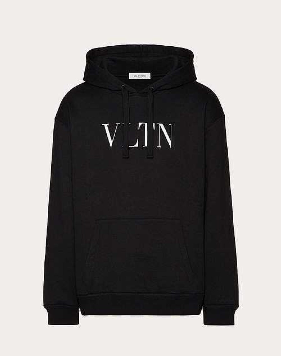 Valentino Hooded Sweatshirt With Vltn Print | T-Shirts And Sweatshirts