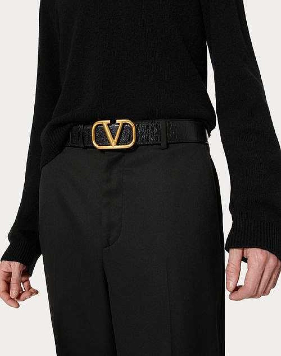 Valentino Vlogo Signature Belt In Ombre Cowhide | Belts