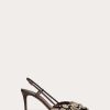 Valentino Vlogo Signature Slingback Pump In Toile Iconographe 80Mm | Pumps