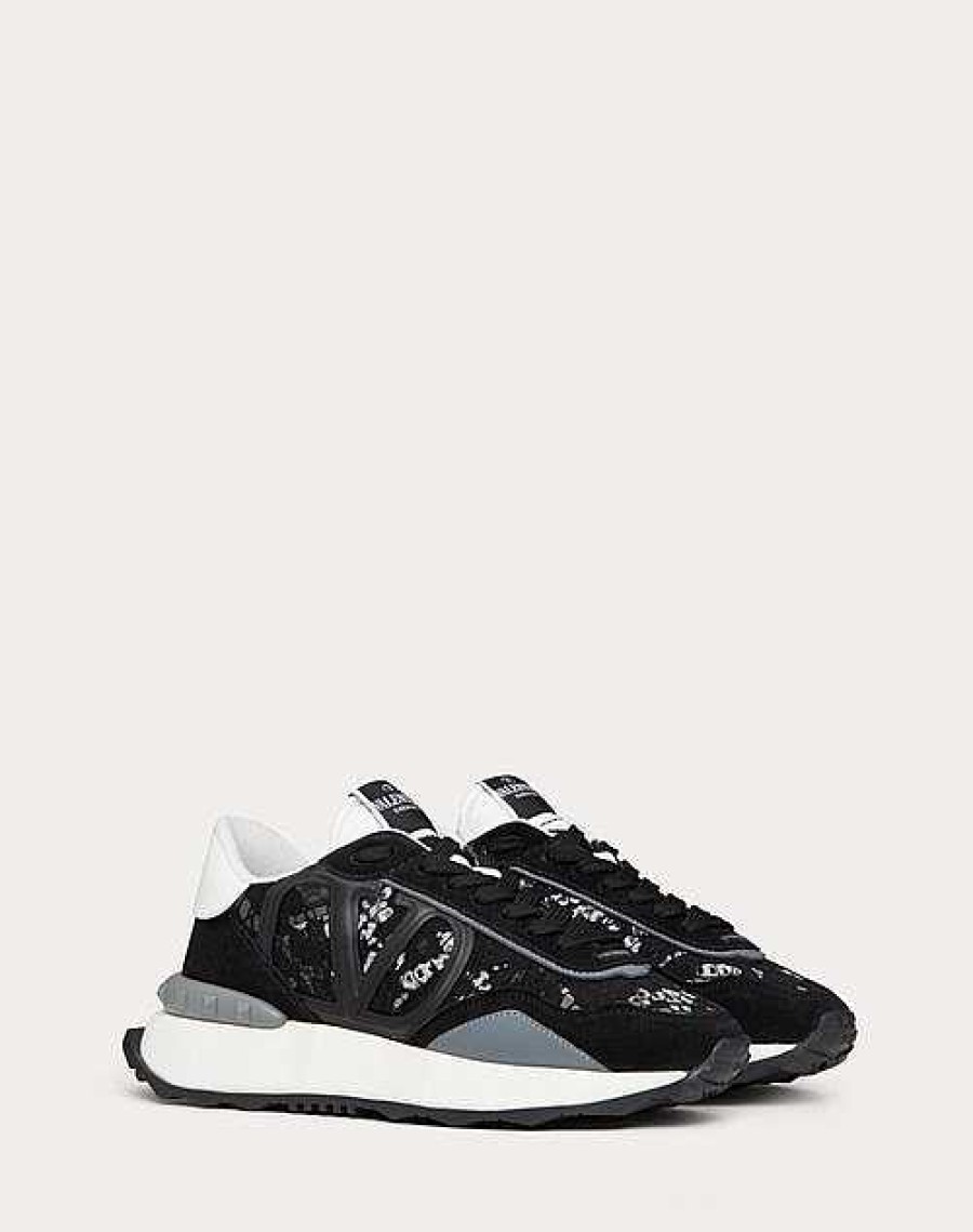 Valentino Lace And Mesh Lacerunner Sneaker | Sneakers