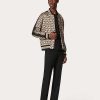 Valentino Viscose Bomber Jacket With Toile Iconographe Print | Outerwear