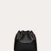 Valentino Mini Bucket Bag In Nappa With Vlogo Signature Chain | Shoulder Bags