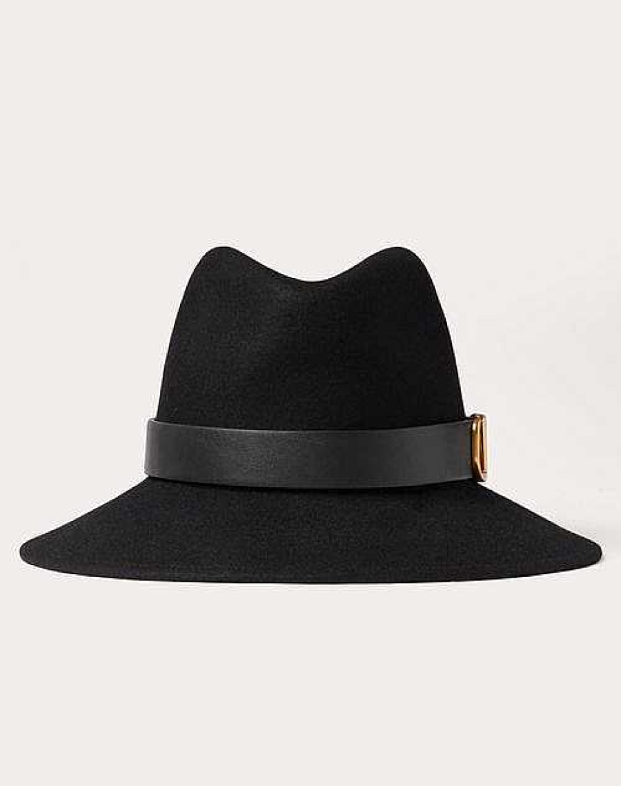 Valentino Vlogo Signature Fedora Hat | Hats And Gloves