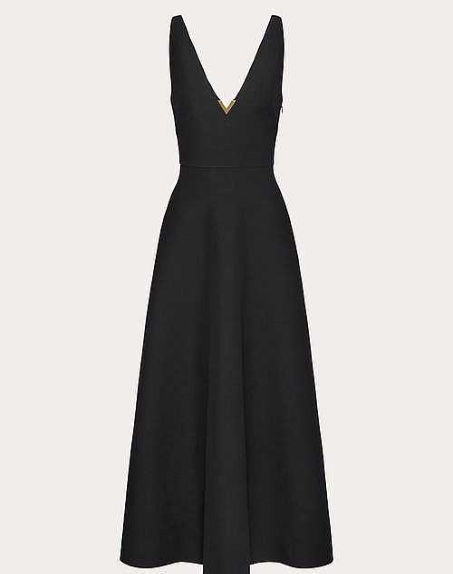 Valentino Crepe Couture Midi Dress | Dresses