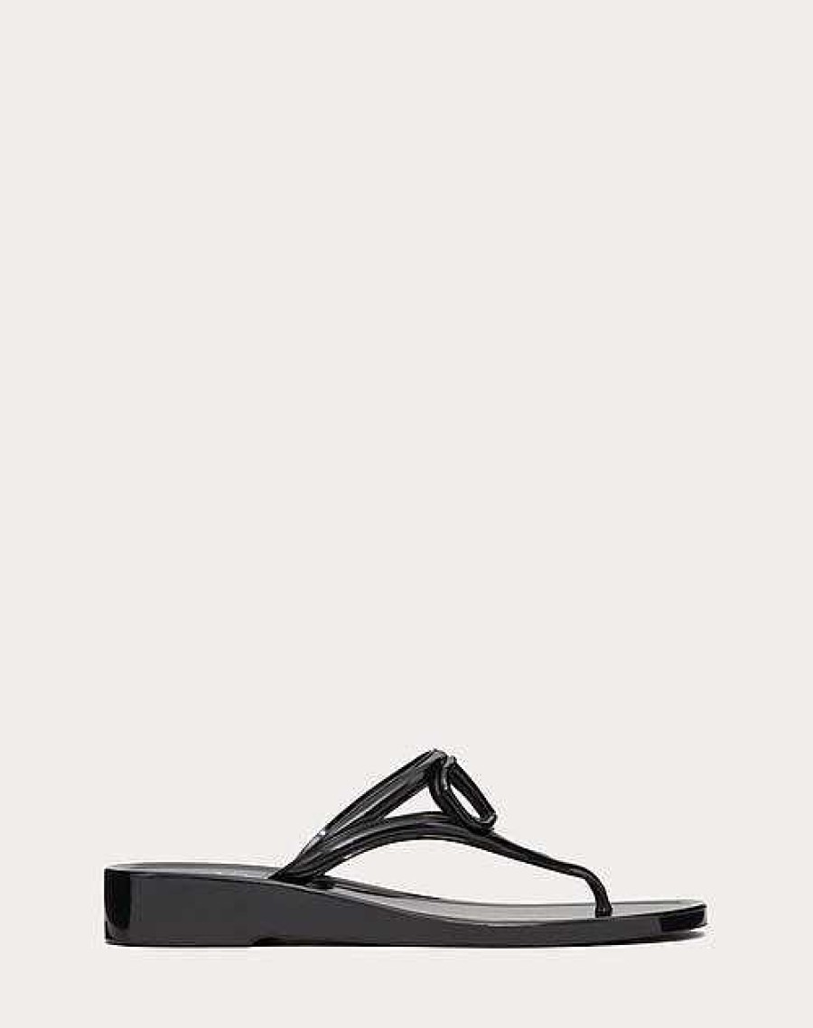 Valentino Vlogo Signature Rubber Thong Sandal | Slides And Thongs