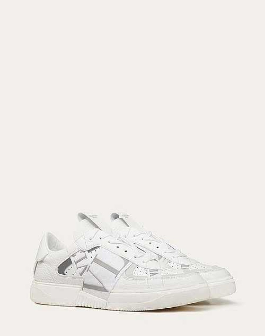 Valentino Low-Top Calfskin Vl7N Sneaker With Bands | Sneakers