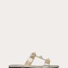 Valentino Roman Stud Metallic Nappa Slide Sandal With Matching Studs | Slides And Thongs