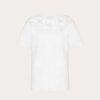 Valentino Embroidered Cotton Jersey T-Shirt | T-Shirts And Sweatshirts