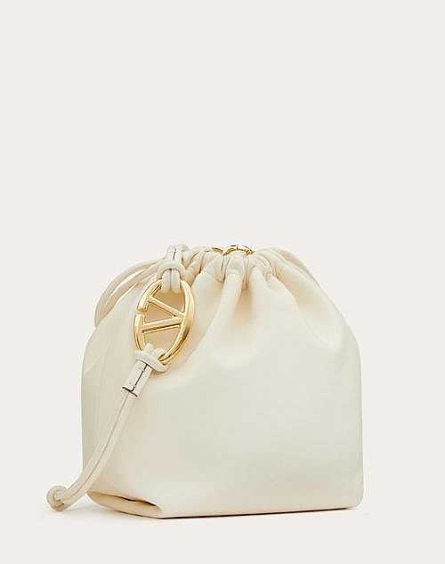 Valentino Vlogo Pouf Nappa Leather Pouch | Shoulder Bags