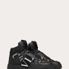 Valentino Mid-Top Calfskin Vl7N Sneaker With Bands | Sneakers