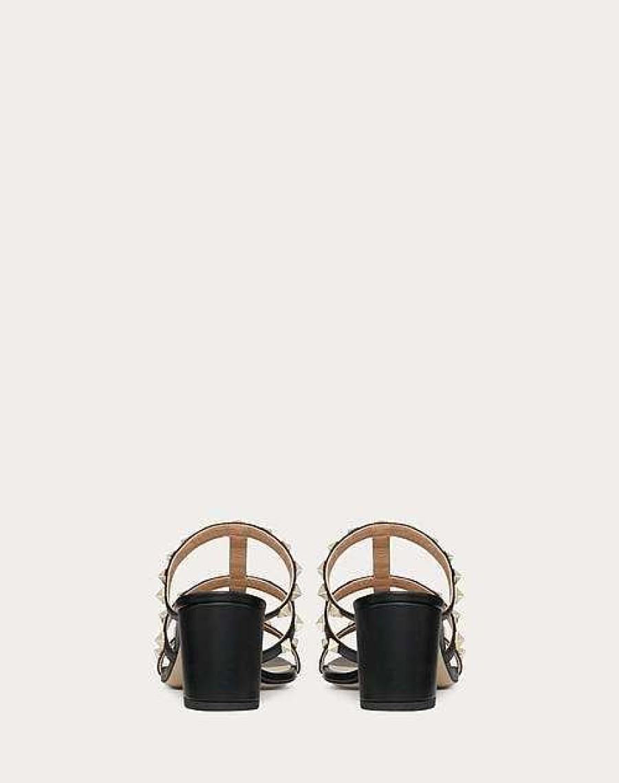 Valentino Rockstud Calfskin Leather Slide Sandal 60 Mm | Sandals