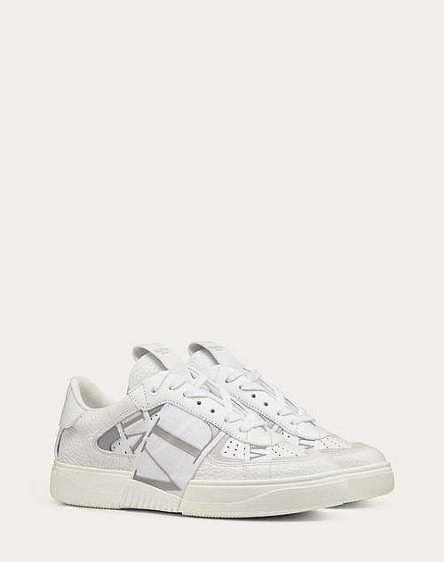 Valentino Vl7N Sneaker In Banded Calfskin Leather | Sneakers