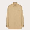 Valentino Long Sleeve Cotton Shirt With Valentino Embroidery | Shirts