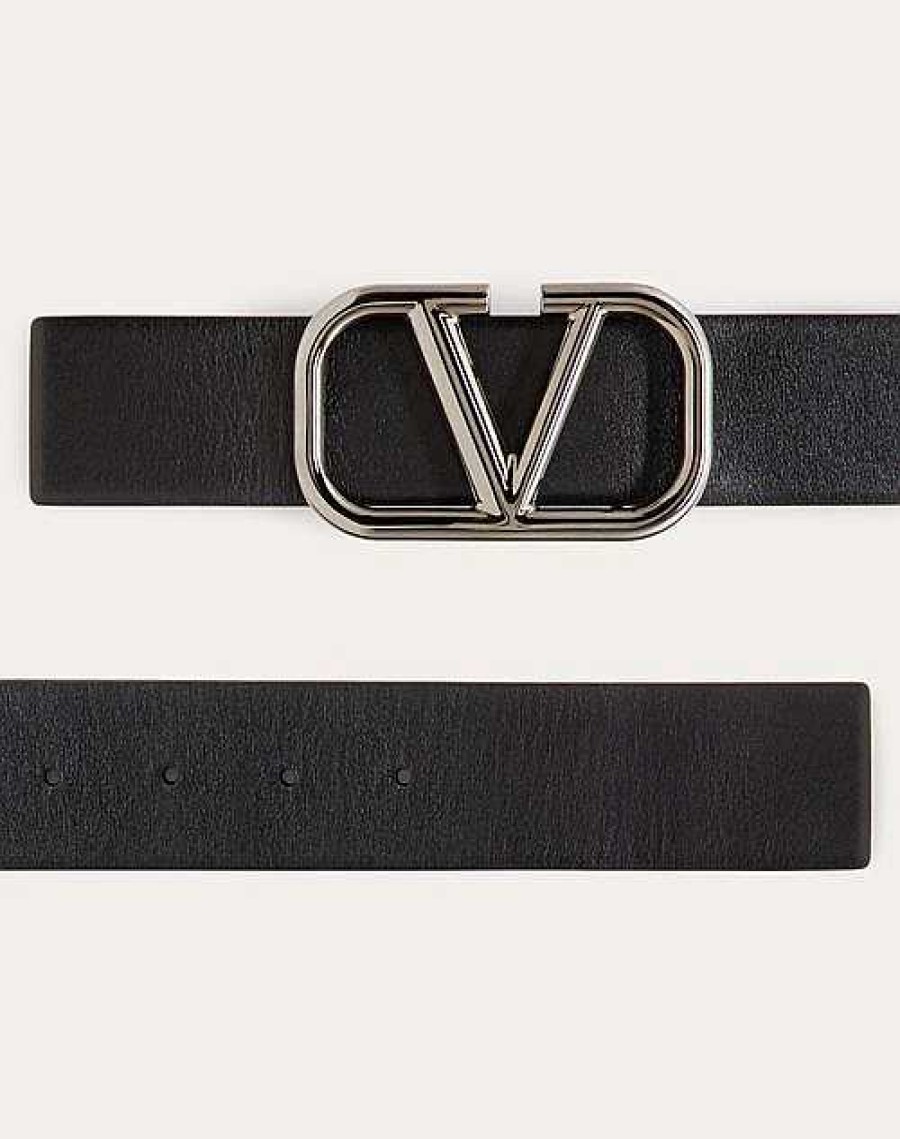 Valentino Vlogo Signature Calfskin Belt 40 Mm | Belts