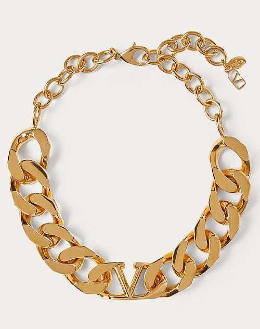 Valentino Vlogo Metal Chain Choker | Jewelry