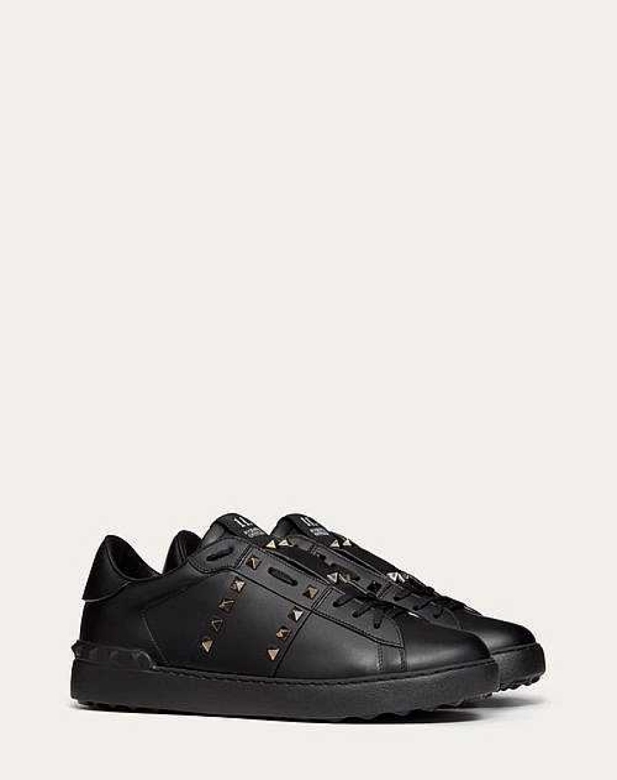 Valentino Rockstud Untitled Sneaker In Calfskin Leather | Sneakers