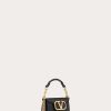 Valentino Valentino Garavani Loco Micro Bag In Calfskin Leather With Chain | Shoulder Bags