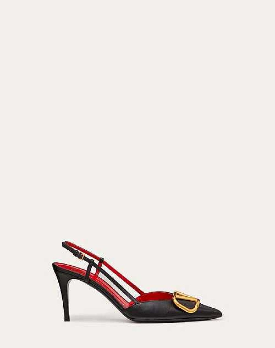 Valentino Vlogo Signature Calfskin Slingback Pump 80Mm / 3.15 In. | Pumps